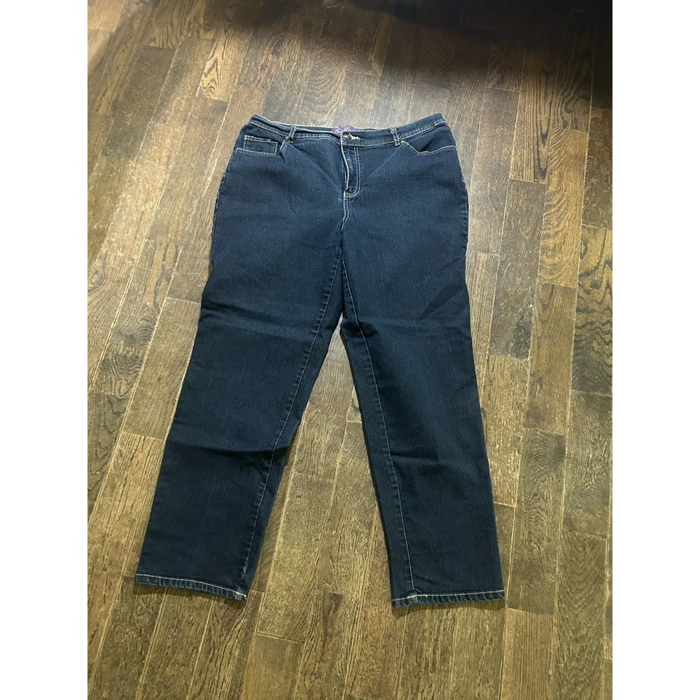 Gloria Vanderbilt Jeans Women's Size‎ 16 Dark Wash Classic Fit Straight Lg